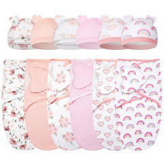 Ramede Love Pink swaddle blanket pack for secure newborn swaddling.