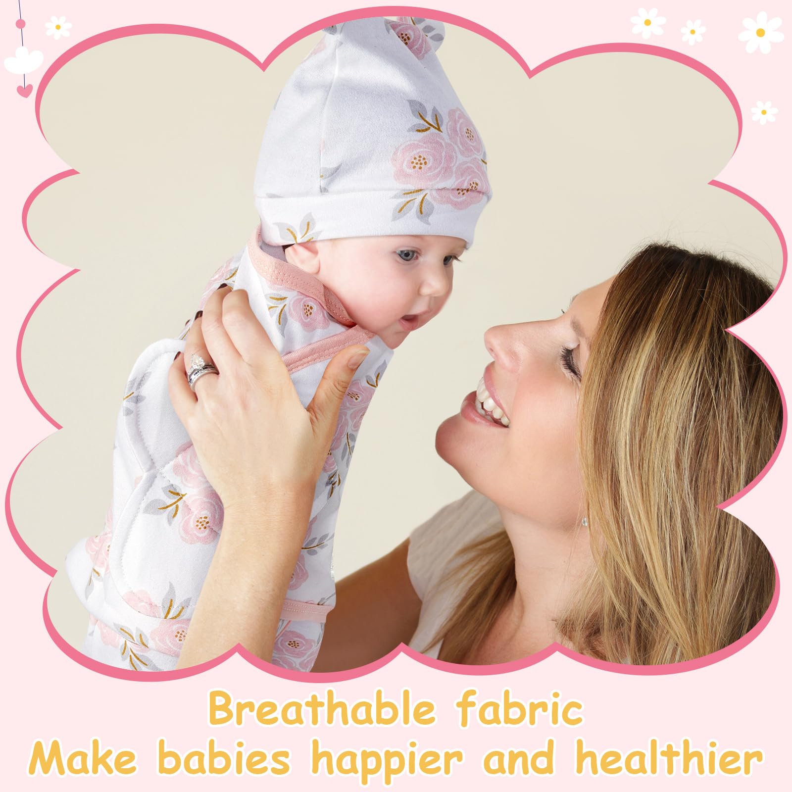 Ramede nap-time ready swaddle demonstrates simple, quick wrapping.