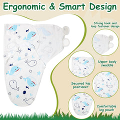 Ramede six-pack swaddles provide versatile, breathable cotton sleep options.