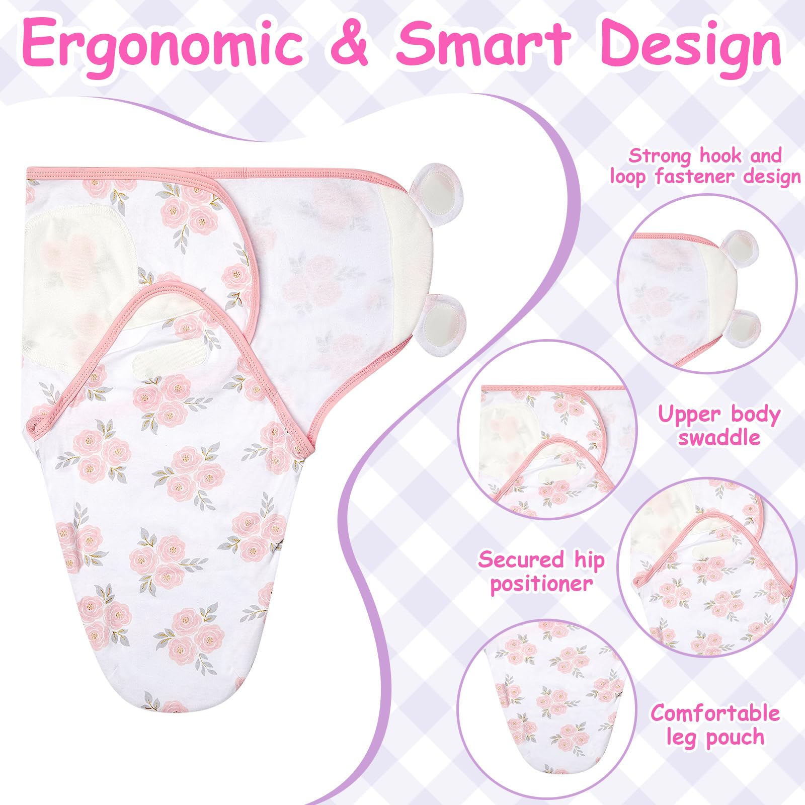 Ramede cotton swaddle close-up shows breathable fabric and soft texture
