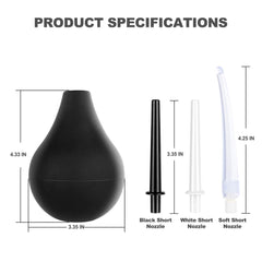 RANEU reusable enema bulb with easy-clean design.