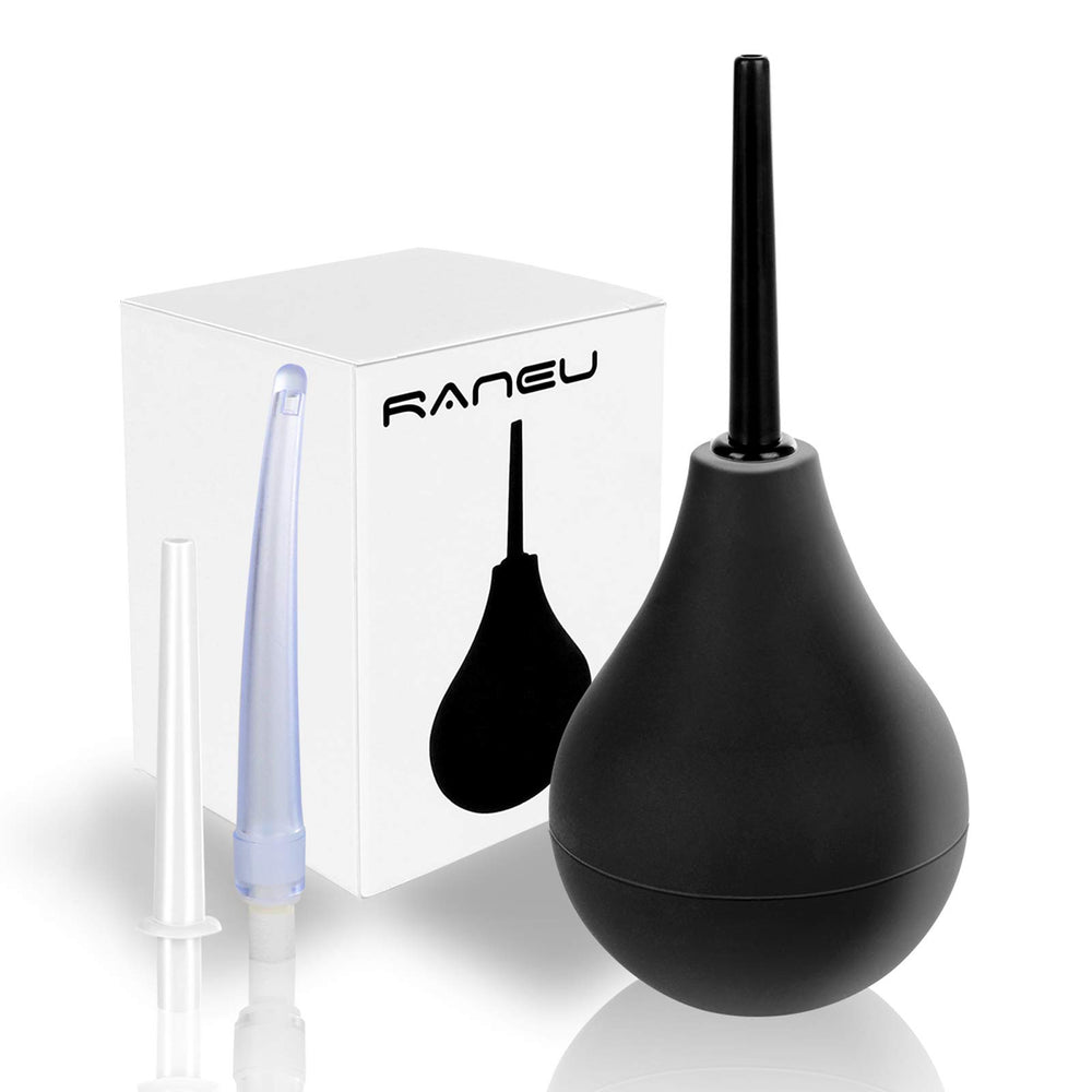 RANEU enema bulb and 4-piece kit for versatile anal cleansing