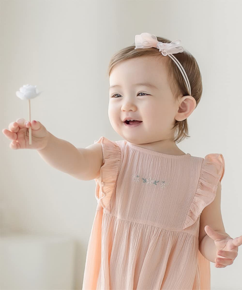 Rannyrena adjustable headband fits 0-24 months growing babies
