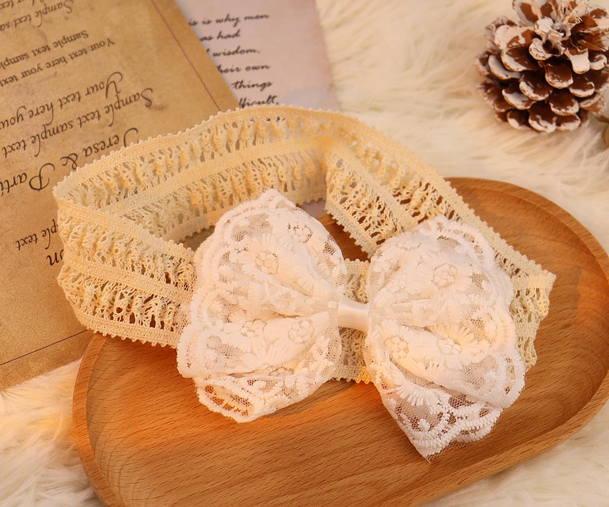 Rannyrena baby turban wrap in lace, cozy for everyday wear