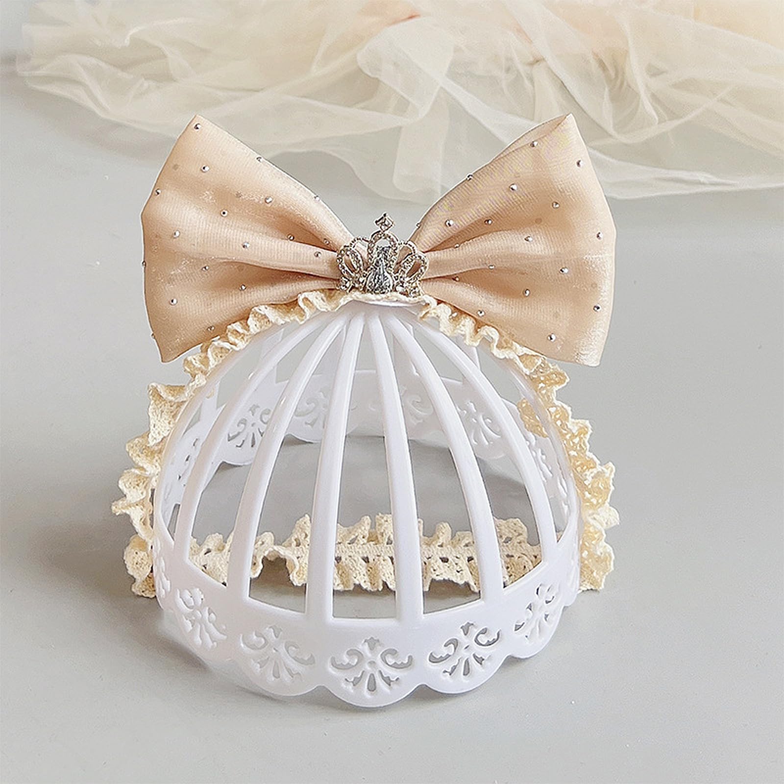 Rannyrena Champagne A headband in sparkling color for celebrations.