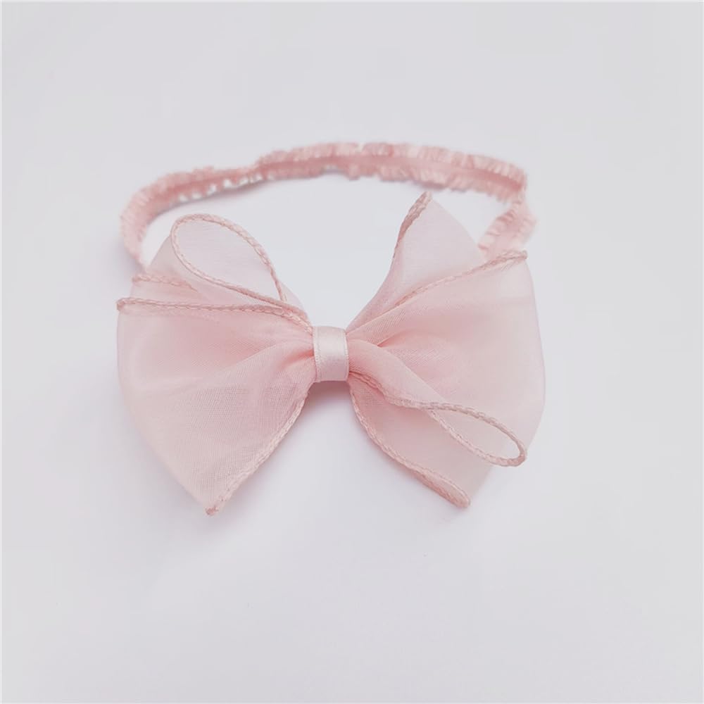 Rannyrena knotted bow headband, chiffon style, adds charm to photos and parties.