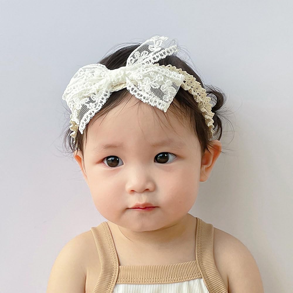 Ideal photo-session accessory, Rannyrena lace headband adds charming detail.