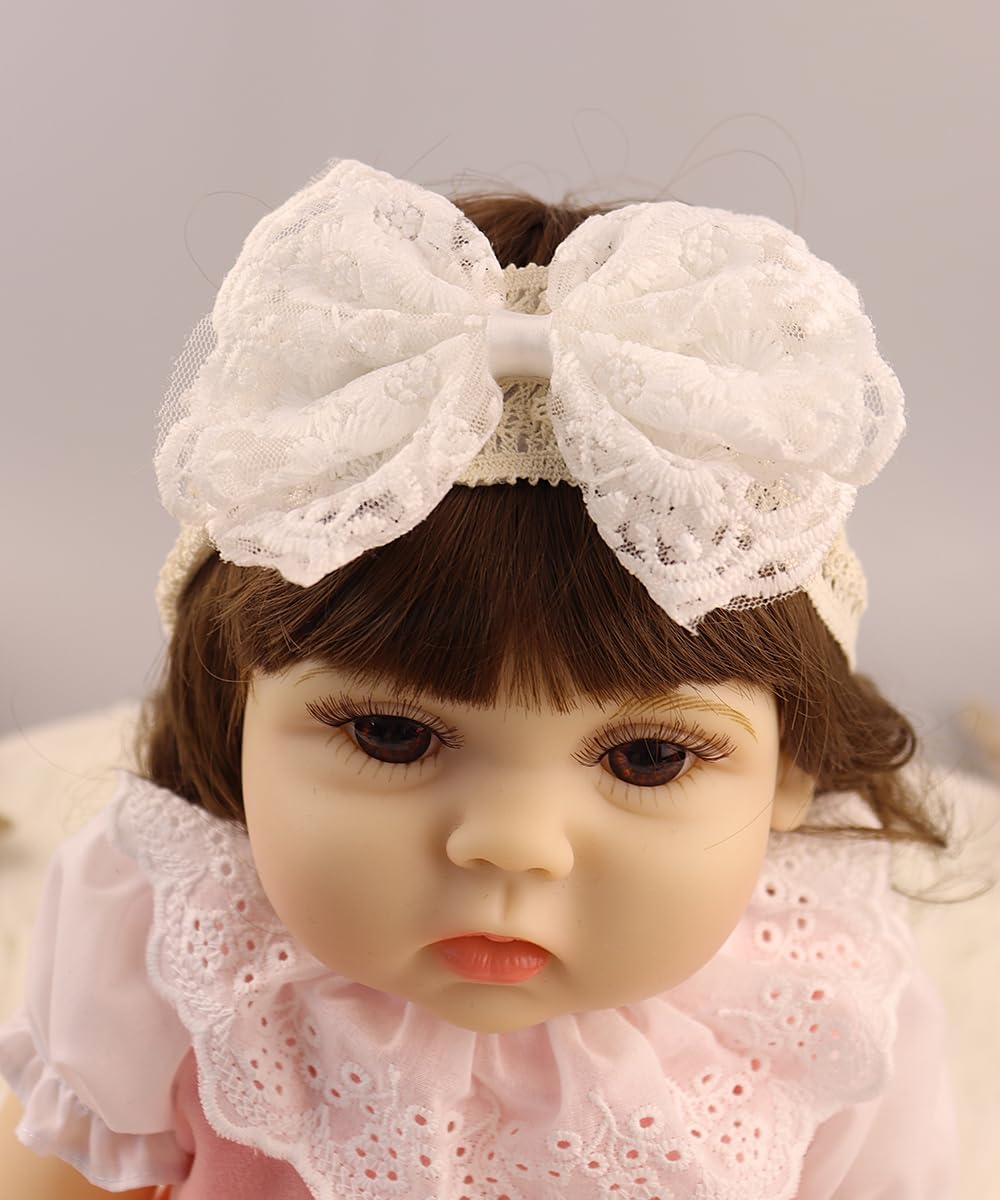 Rannyrena lace headband in packaging, ideal for gifting