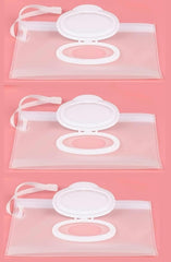 RANYUNSYZ 3Pcs refillable wipe case set keeps wipes moist on the go.
