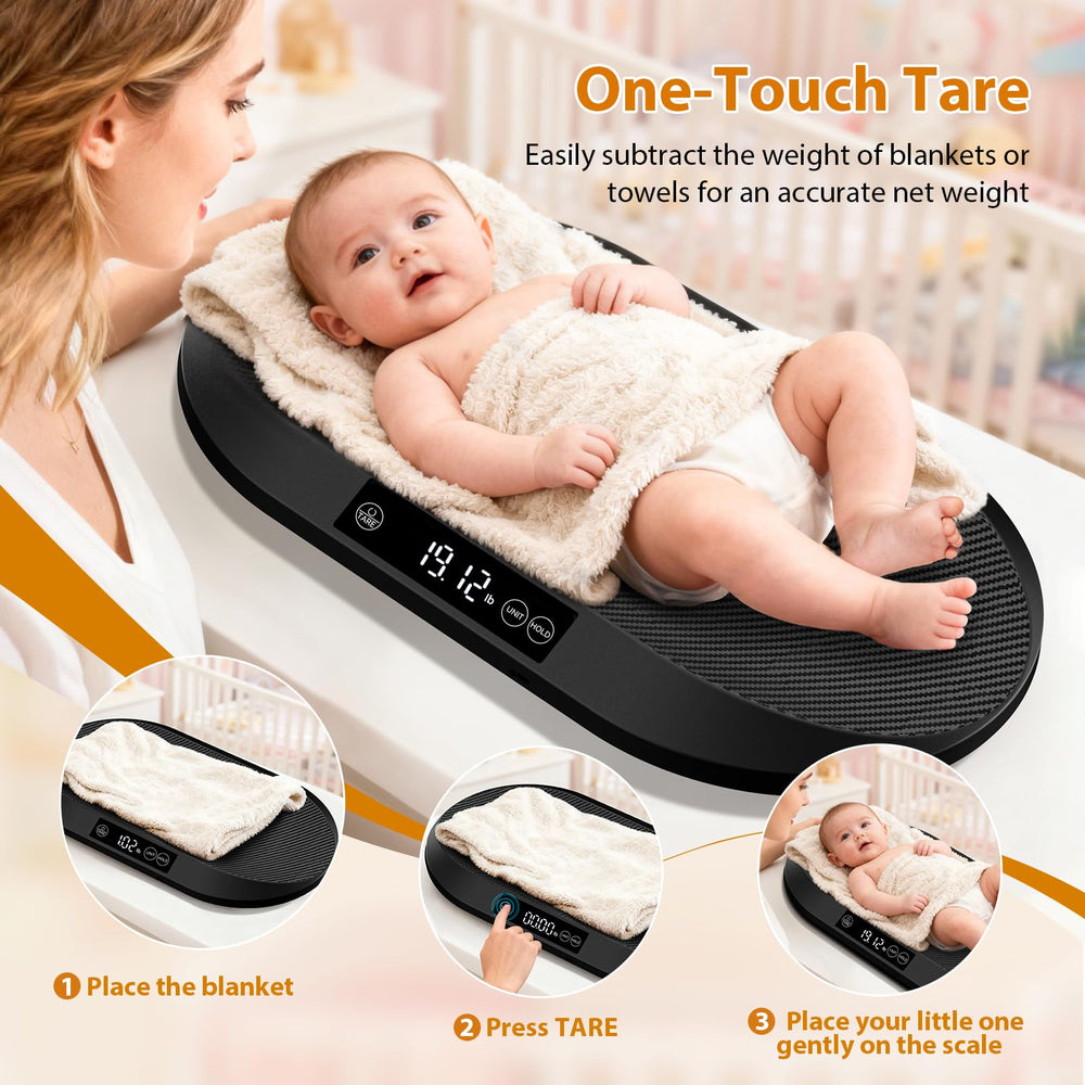 RAOYAN tare function zeros out blankets for true weight