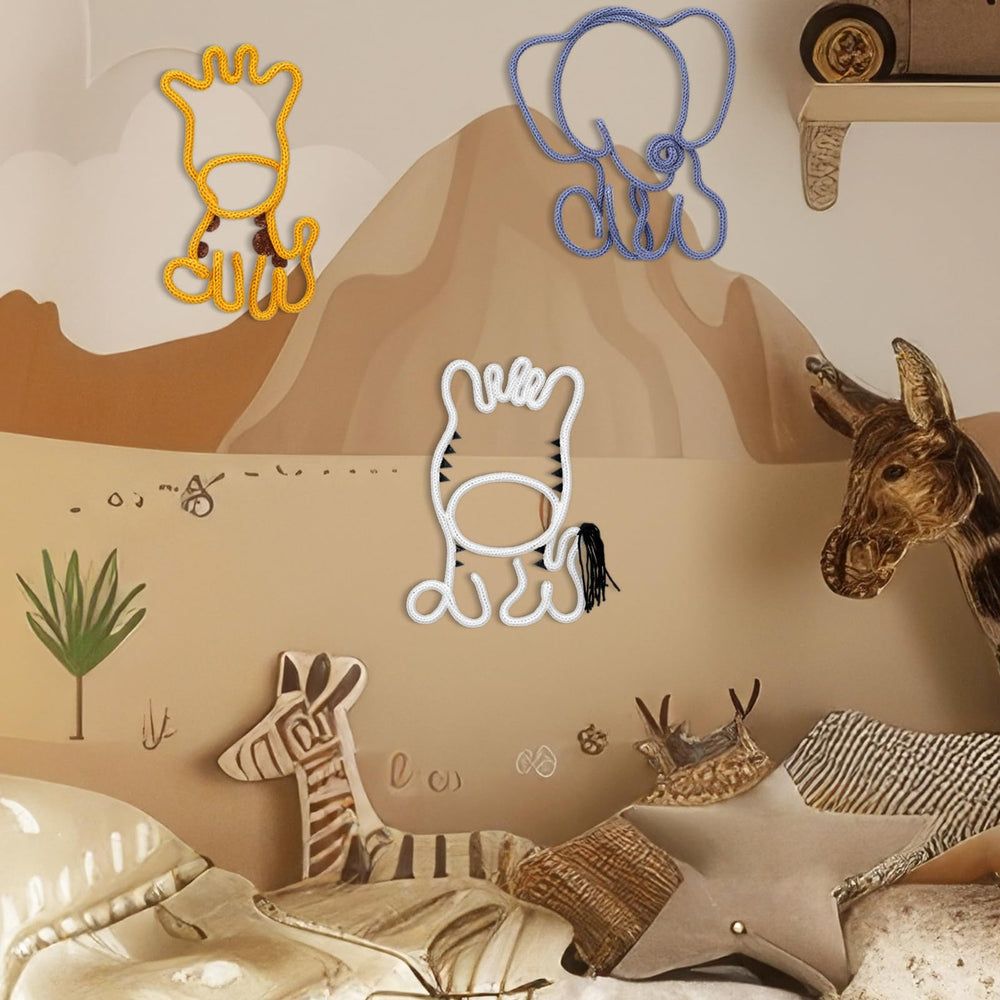 RattanView boho safari wall art trio for stylish living spaces