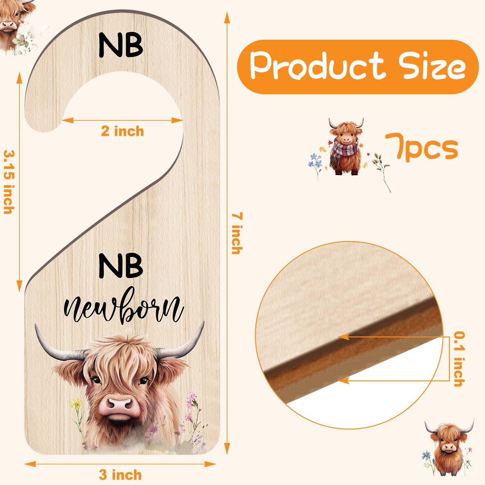 RattanView double-sided prints closet divider highlights cow design for quick sorting