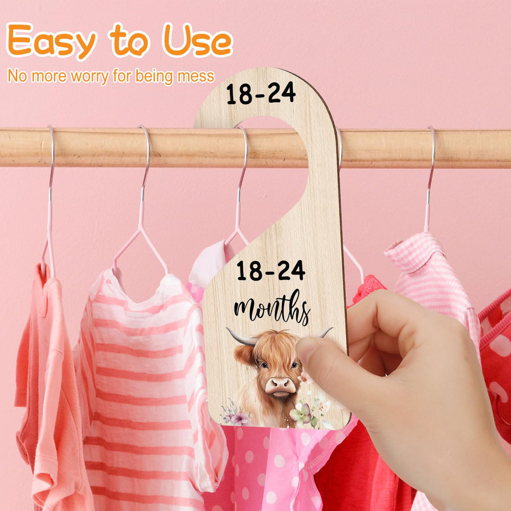 RattanView newborn to 24 months divider set helps categorize outfits by size