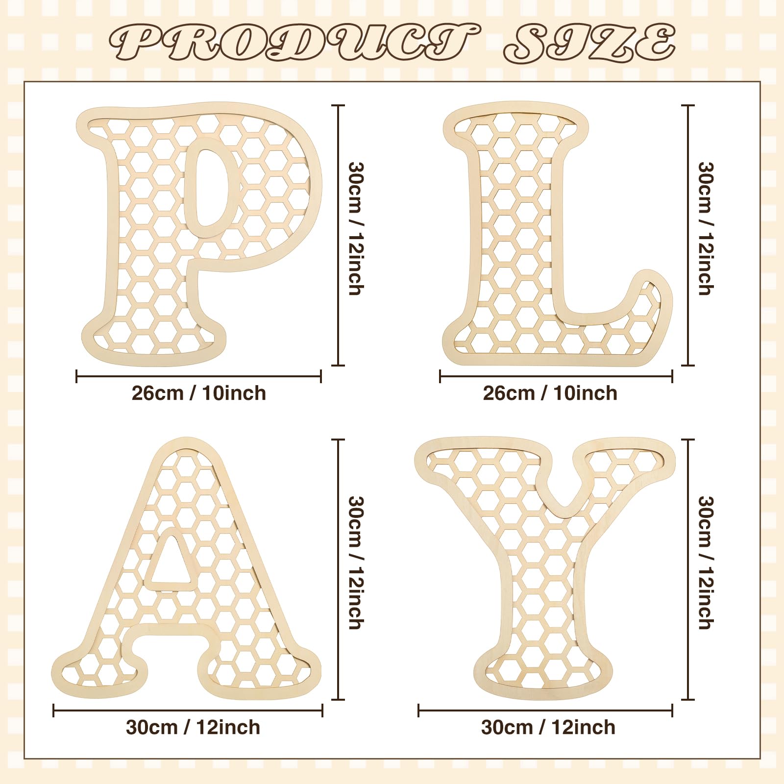 RattanView nursery letters on wall create calming, decorative display