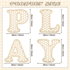 RattanView nursery letters on wall create calming, decorative display