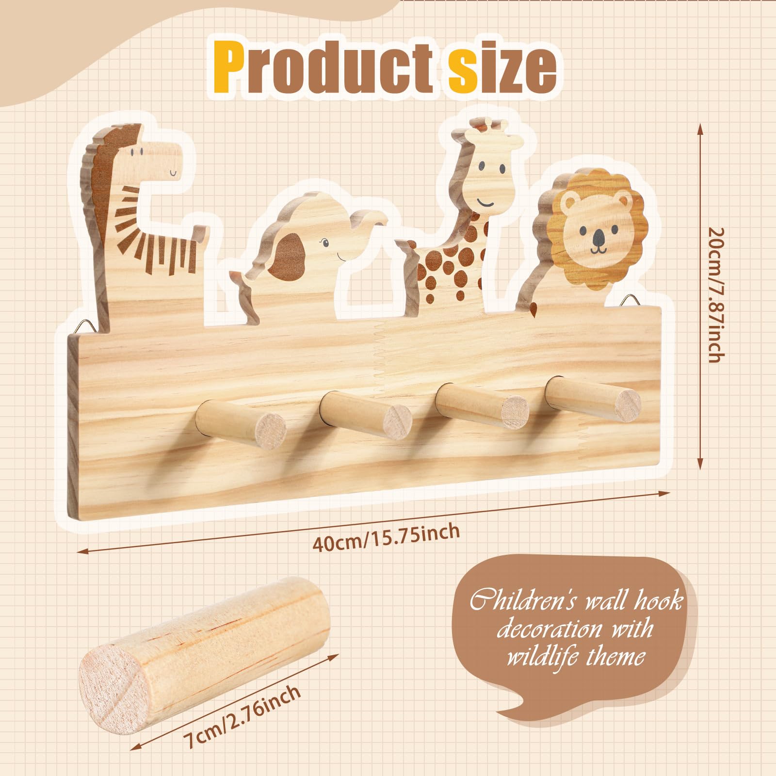 RattanView Safari lion wall hook adds playful charm while organizing entryway essentials