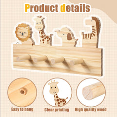RattanView Safari zebra wall hook keeps kids' belongings tidy with kid-friendly design