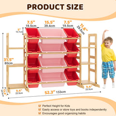 Ratulie large toy storage side view blends into playrooms with a modern, kid-friendly design