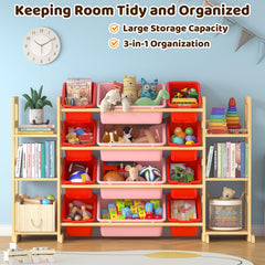 Ratulie toy storage bin rows close-up highlights easy sorting with labeled compartments