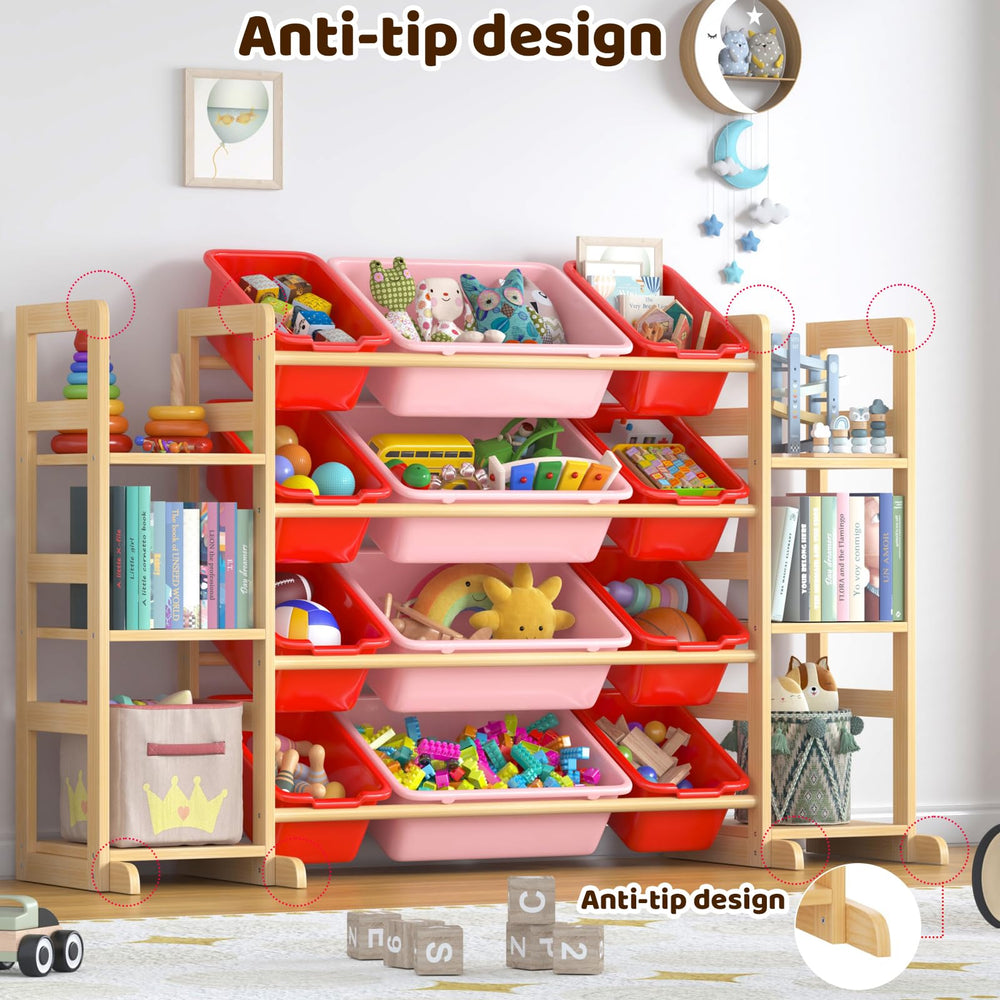 Ratulie toy storage modern playroom setup fits nurseries and bedrooms with style