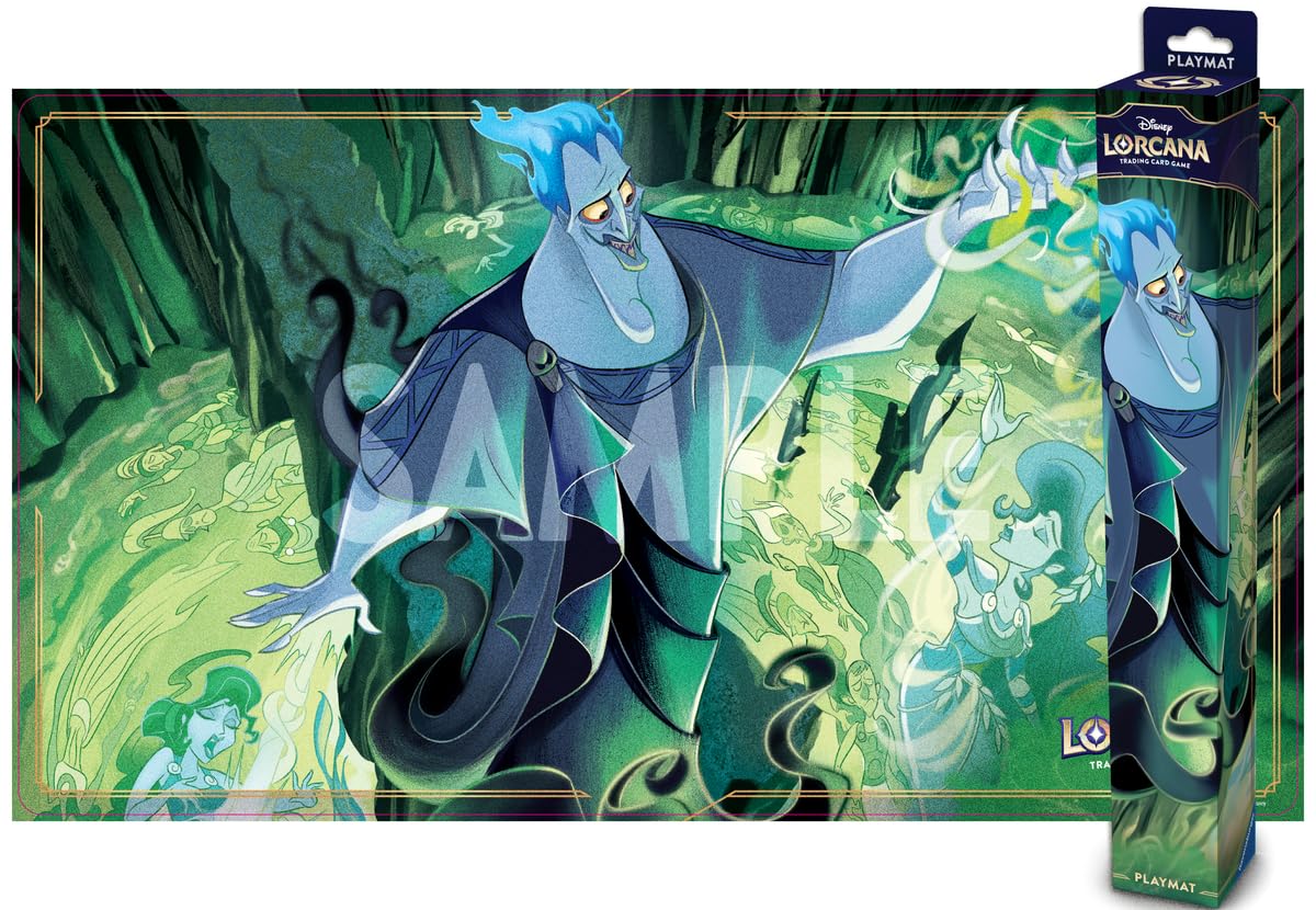 Anti slip bottom keeps Ravensburger Lorcana playmat stable