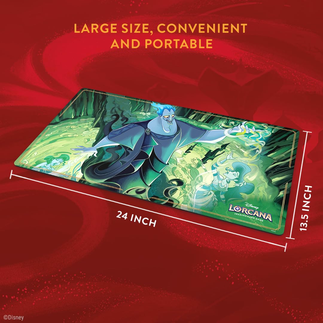 Playmat protecting cards and sleeves during gameplay