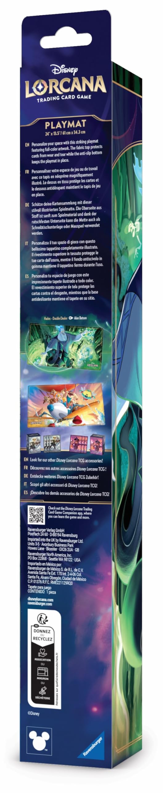 Ravensburger Lorcana playmat used as desk mat or mousepad