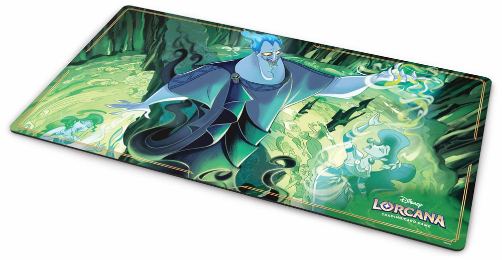 Ravensburger Disney Lorcana playmat with Hades artwork for table setup