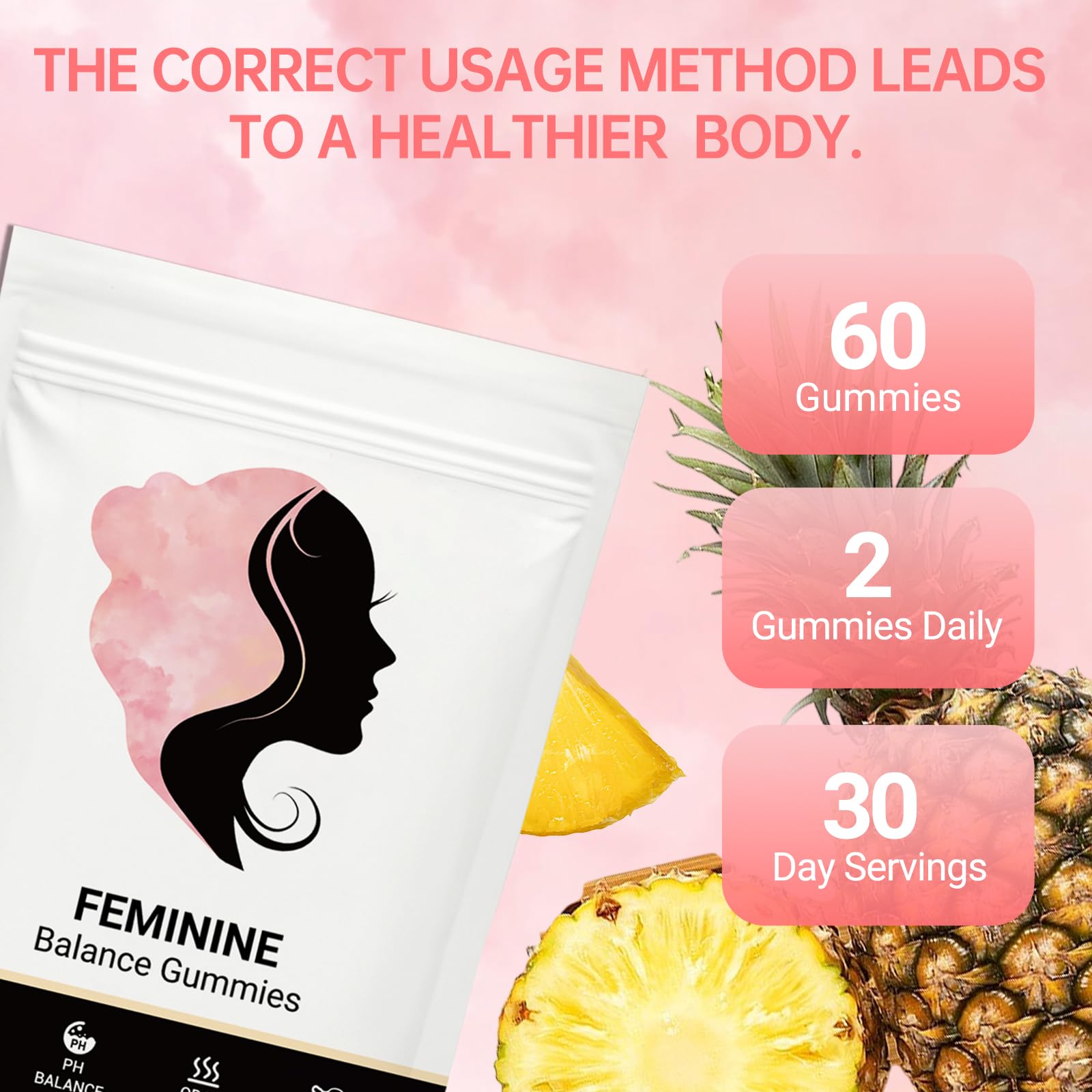 Rayanma gummies probiotics icon communicates supportive nutrient blend.