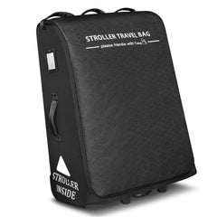 Raymace padded stroller bag with wheels for easy airport transport.