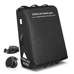 Raymace padded stroller travel bag with wheels for easy airport navigation.
