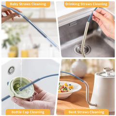 Raymeefa bendable straw cleaner adapts to curved shapes for thorough cleaning