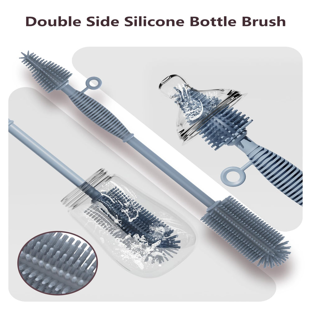 Raymeefa blue silicone cleaning kit for kitchen and travel use