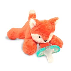 RaZbaby JollyPop Fox pacifier holder keeps pacifier close and clean for easy soothing