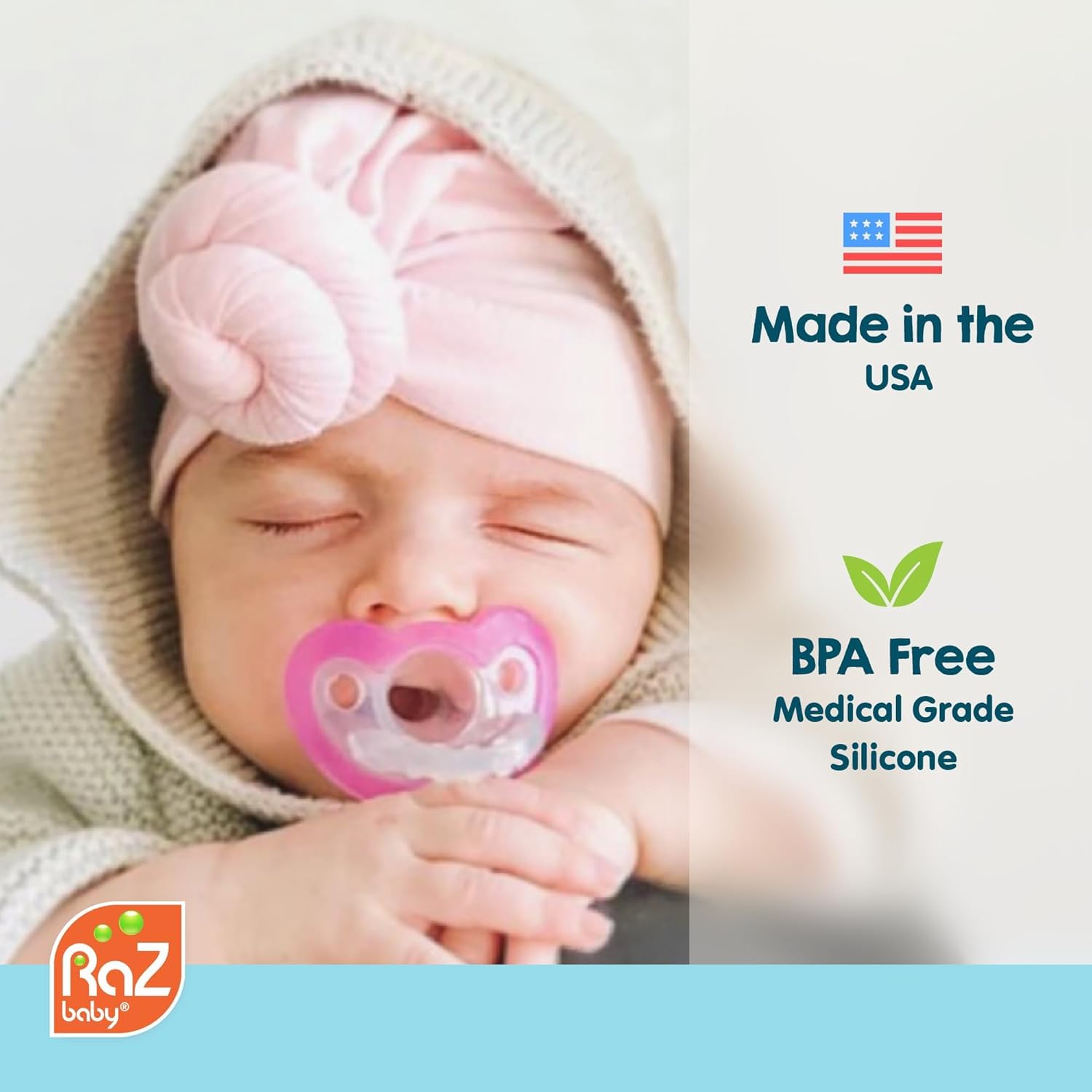 Medical-grade silicone, BPA-free, for chemical-free peace of mind.