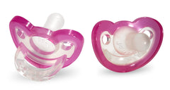 RaZbaby JollyPop newborn pacifier close-up orthodontic design supports natural development