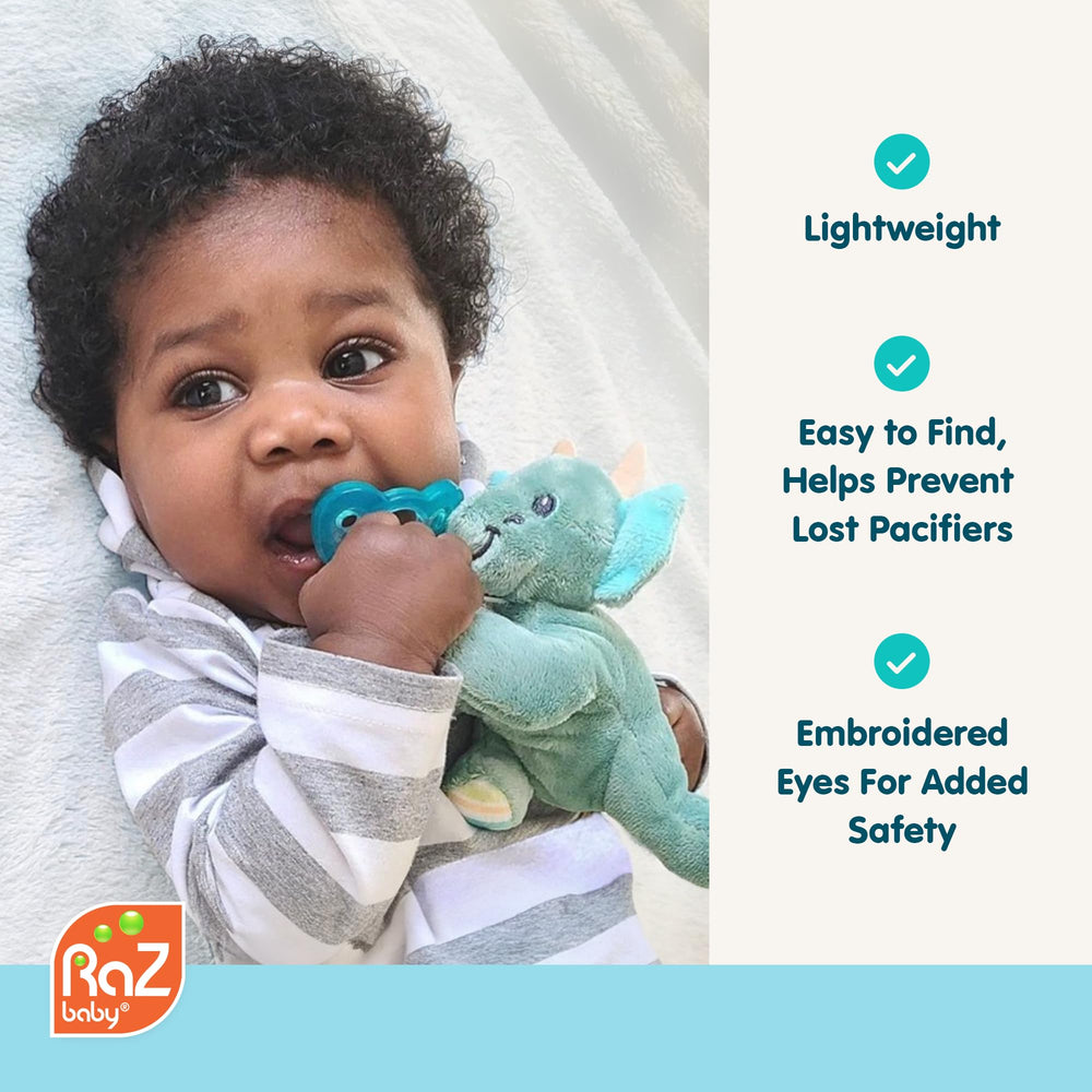 Dishwasher-safe JollyPop pacifier enables quick, hygienic cleanup.