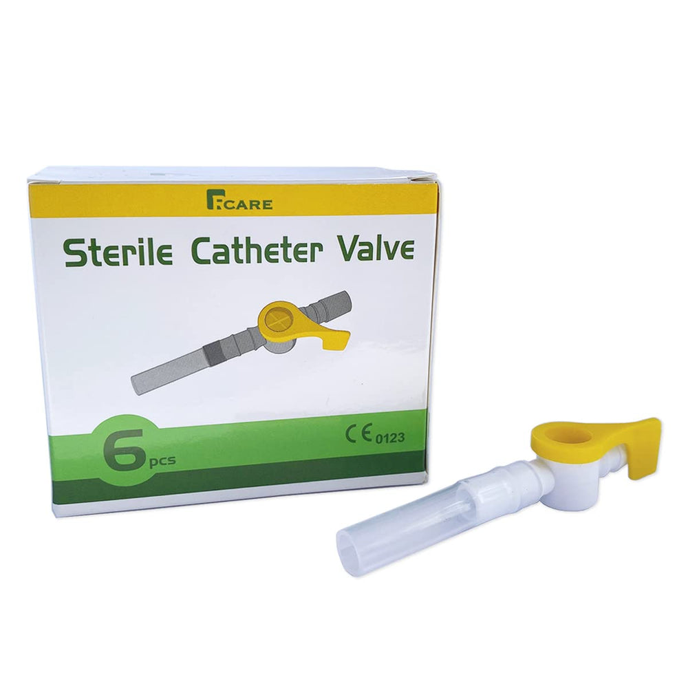 RCARE Catheter Valves pack6 sterile packaging ready for hygienic use