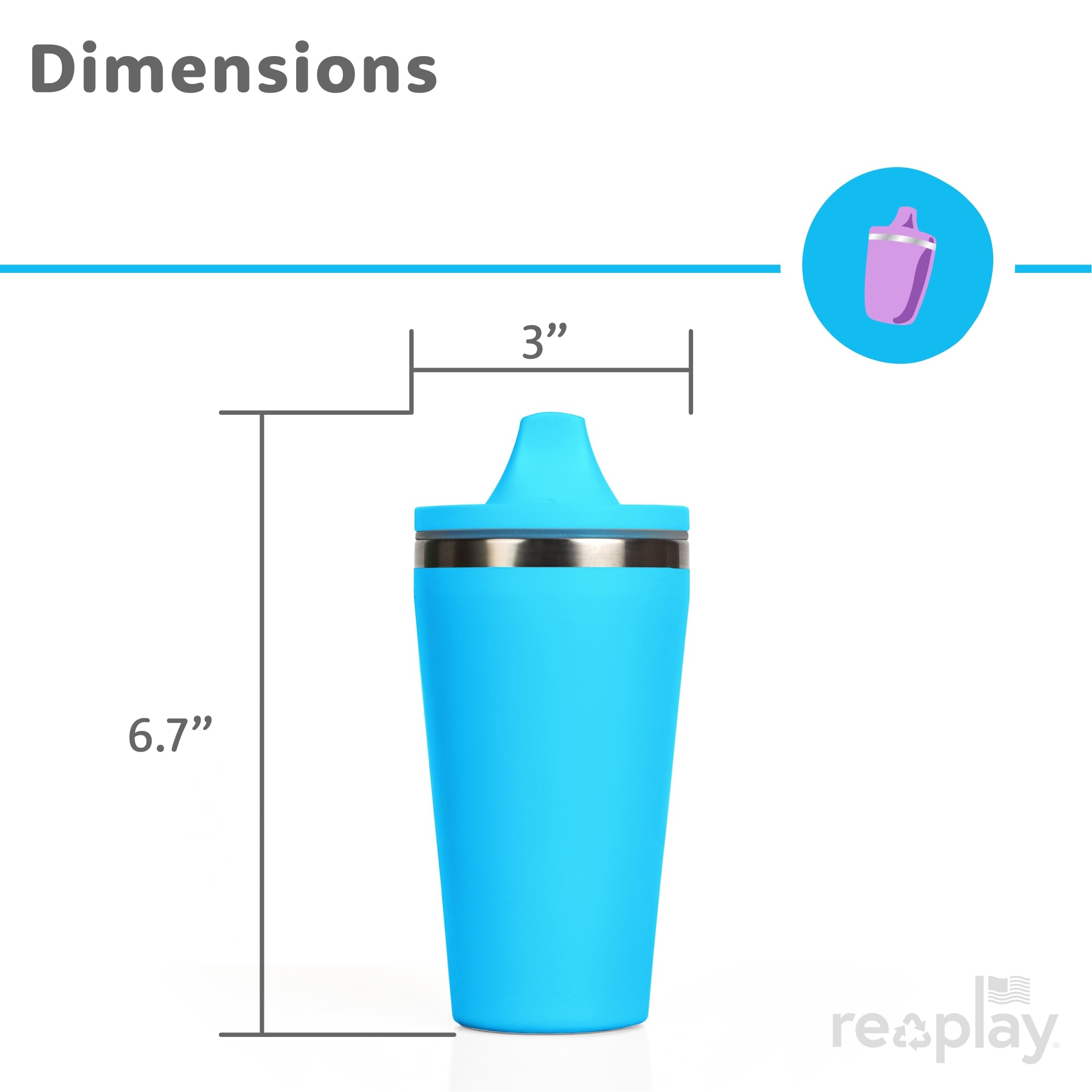 Re-Play sippy cup is freezer safe for prep-day convenience.