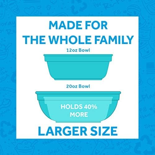 Re-Play Sorbet kid snack time bowls in colorful set