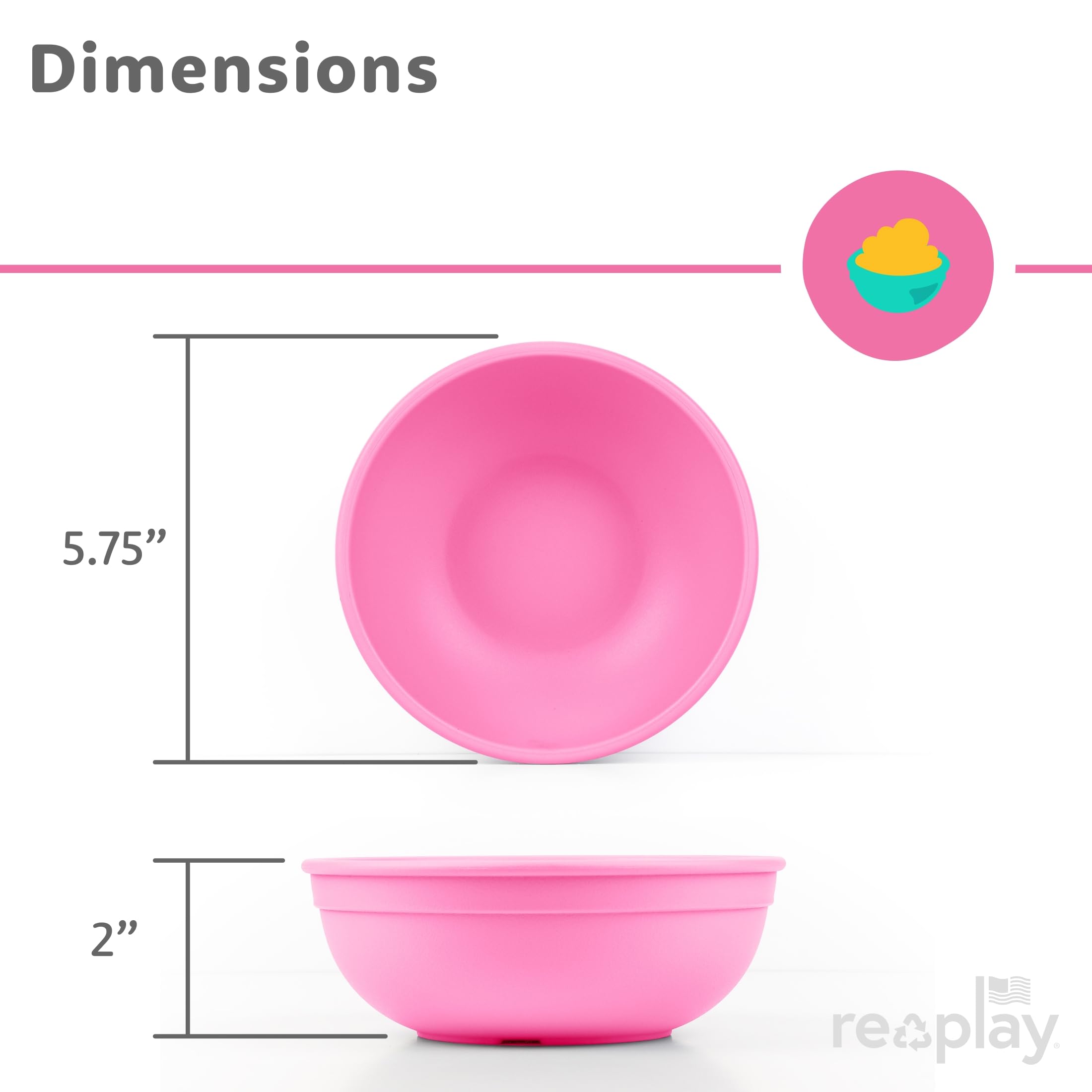 Re-Play recycled milk jug material bowls, eco-friendly and reliable.