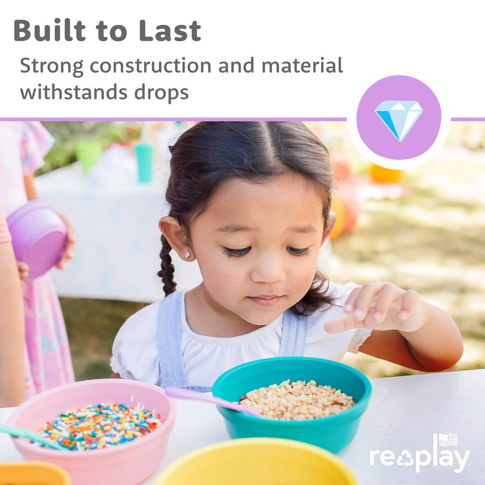 Made in USA from recycled milk jugs for sustainability.
