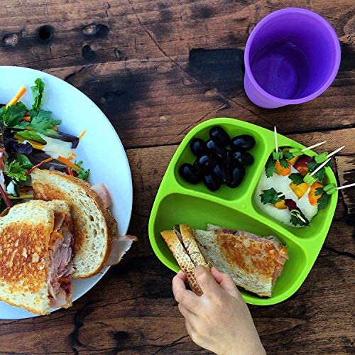 Re-Play Deep Scoop Spoon supports toddler scooping during meals and snacks.