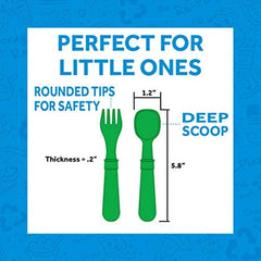 Re-Play toddler spoons pink purple set for easy grip.