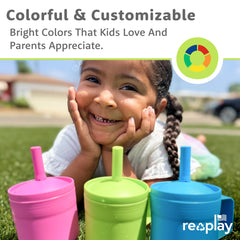 Re-Play durable USA-made tumbler keeps kids hydrated on the go.