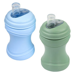 Re-Play transition sippy ice blue soft spout, gentle on gums and easy to hold.