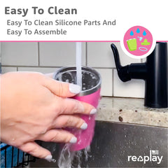 Re-Play two-pack insulated sippy cups for busy families on the go.