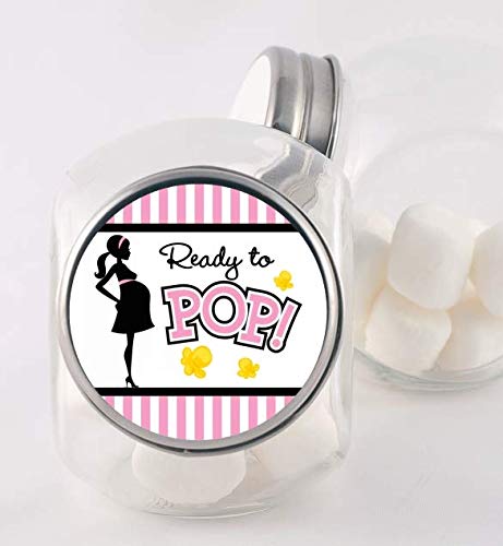 Ready To Pop pink sticker 2in round used on envelopes for fun invitations.