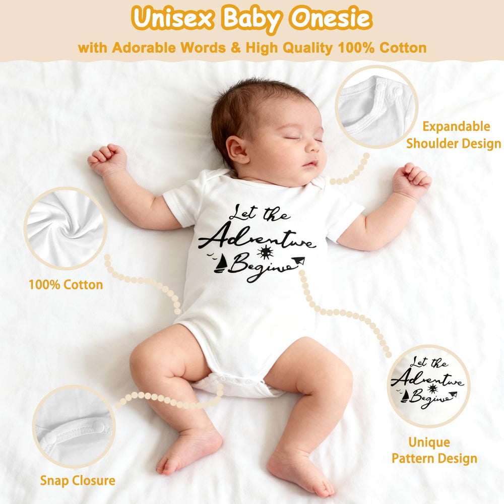 ReaGold baby onesie with bear pattern offers cozy daily wear for newborn comfort.