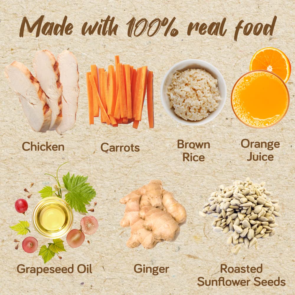 Real Food Blends 12-pack packaging emphasizing convenience